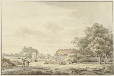 Paesaggio con fattorie