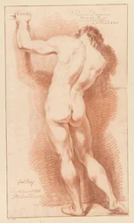 Nudo maschile in piedi, visto di schiena (1° premio 1771)