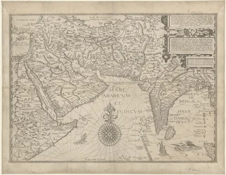 Mappa del Medio Oriente e parte dell