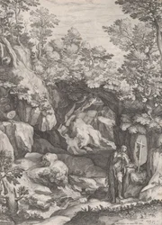 Maria Maddalena penitente nel deserto, 1573