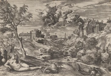 Ruggiero salva Angelica, 1565