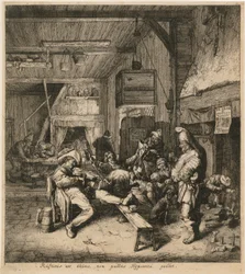 Suonatore di violino in una locanda