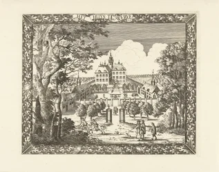 Veduta di Huis te Werve a Voorburg