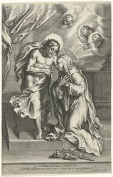Cristo e Santa Caterina da Siena