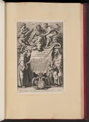 Pagina del titolo per Balthasar Cordier, Catena Sexaginta Qvinqve Graecorvm Patrvm in S. Lvcam