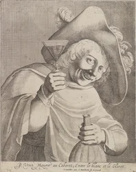 Uomo con un bicchiere