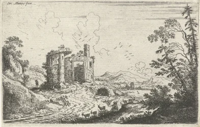 Paesaggio con un Capraio