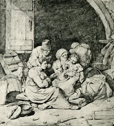 Famiglia di contadini olandesi