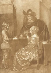 Signore e dama con paggio