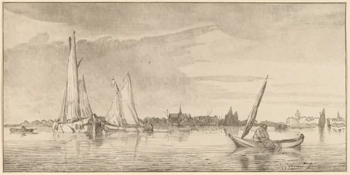 Fiume con città