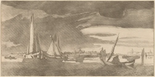 Fiume con città