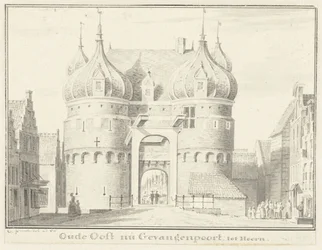 La vecchia porta orientale o porta della prigione a Hoorn