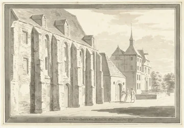 Veduta della chiesa e della casa a Ootmarsum