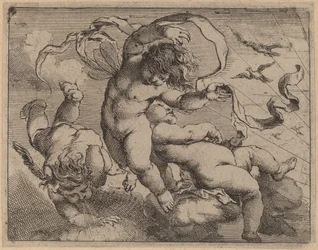 Tre putti volanti