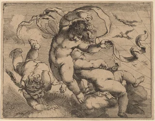 Tre putti volanti