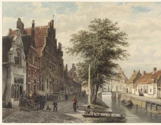 Veduta del canale a Hasselt