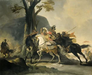 Alessandro Magno nella battaglia del Granico contro i Persiani