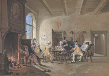 Scena di guardia, 1744