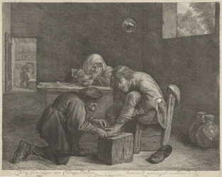 Uomo da un medico