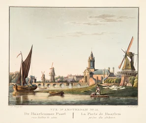 Vista di Amsterdam No.14. La Porta di Haarlem vista dall