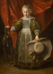 Ritratto di un ragazzo con un cane, c.1620