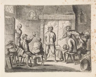 Contadini in una locanda