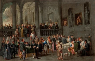 Visitare i malati (Da un ciclo con le sette opere di misericordia). Circa 1640