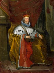 Ritratto di Luca Giustiniani (1586-1651) Doge di Genova tra il 1644 e il 1646. Dipinto di Cornelis De Wael (1592-1667)