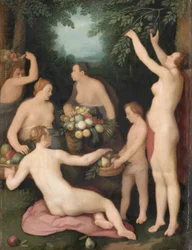 Pomona riceve il raccolto dei frutti