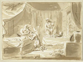Giacobbe riceve la benedizione di Isacco