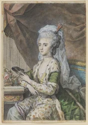 Louise, moglie del principe Karl di Hesse-Kassel, in costume turco