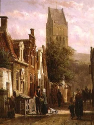 Scena di strada a Bolsward