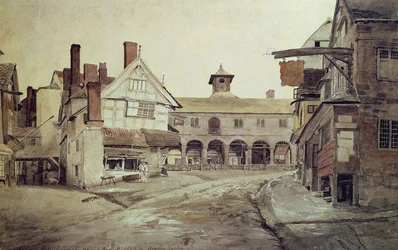 Piazza del Mercato, Hereford, 1803