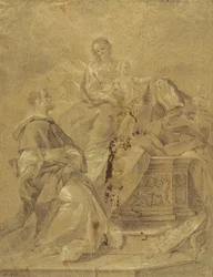 Vergine con Bambino, Santa Caterina da Siena e San Domenico