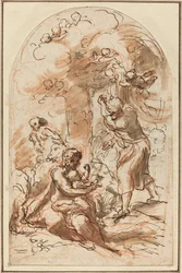 Studio per la "Madonna della Scodella" [recto]