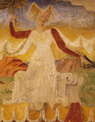 Cerere con spighe di grano nelle mani, (dettaglio)