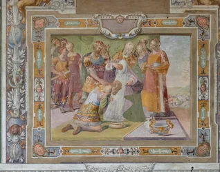 Il ciclo delle Gesta di Goffredo di Buglione alla presa di Gerusalemme, 1589-94 circa (affresco)