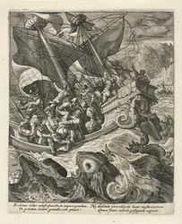 Giona gettato in mare dai marinai