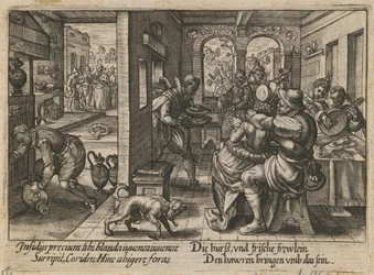 Banchetto con musicisti, ca. 1600