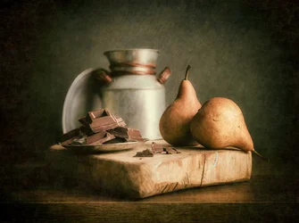 Pere rustiche e cioccolato