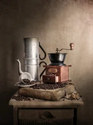 Natura morta vintage con caffè