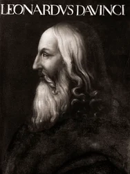 Ritratto di Leonardo da Vinci (1452 - 1519) - Pittura anonima - Museo degli Uffizi Firenze