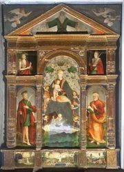 Madonna Incoronata con Bambino e Angeli, San Paolo, San Pietro