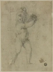 Putto con braccia alzate