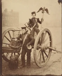 Trombettiere Gritten e trombettiere Lang a Woolwich, 1856