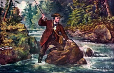 Pesca alla trota di torrente, 1862