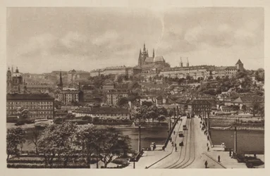 Ponte Manes e il Castello, Praga