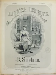 Copertina della partitura de Il bacio di Bedřich Smetana (1824-84)