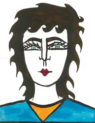 Capelli di triglia, 2024 (penna e pittura su carta)