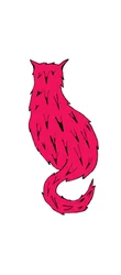 Gatto rosso (pennarello su carta)